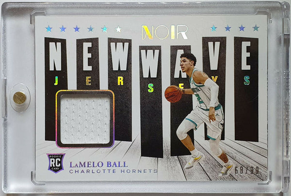 2020 Noir Lamelo Ball Rookie #PATCH /99 New Wave Jersey RC - Rare Gem