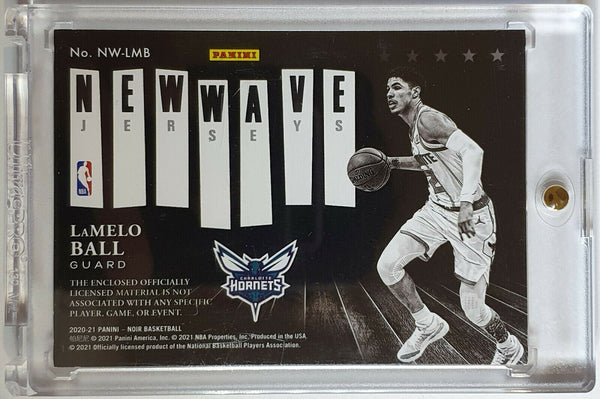 2020 Noir Lamelo Ball Rookie #PATCH /99 New Wave Jersey RC - Rare Gem