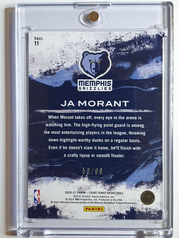 2020 Court Kings Ja Morant #11 BLUE Prizm /99 Modern Strokes