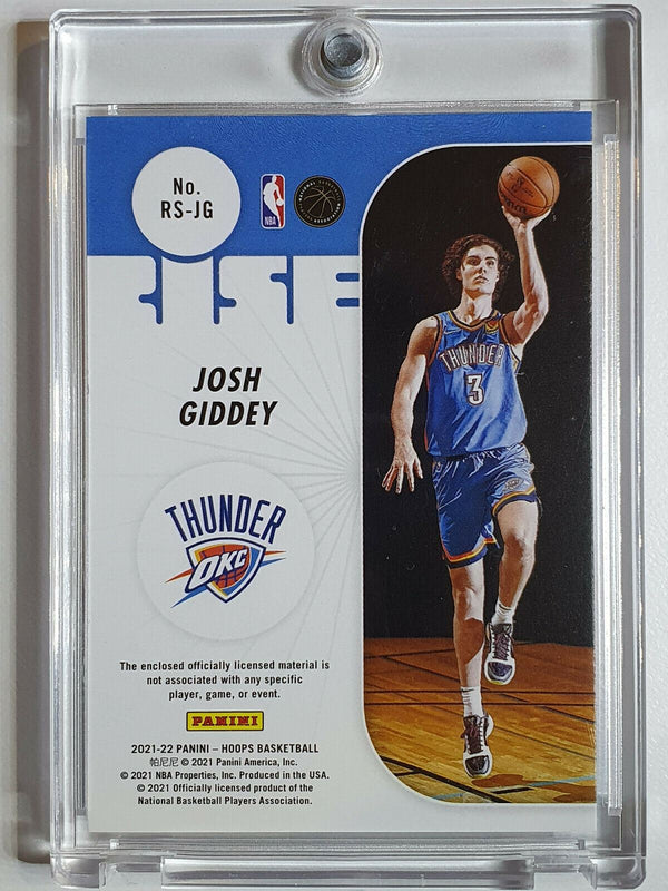 2021 NBA Hoops Josh Giddey Rookie #PATCH Rise N Shine - Ready to Grade