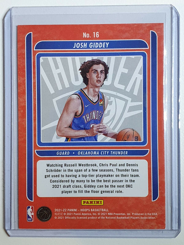Josh Giddey 2021-22 NBA HOOPS CLASS OF 2021 RC INSERT