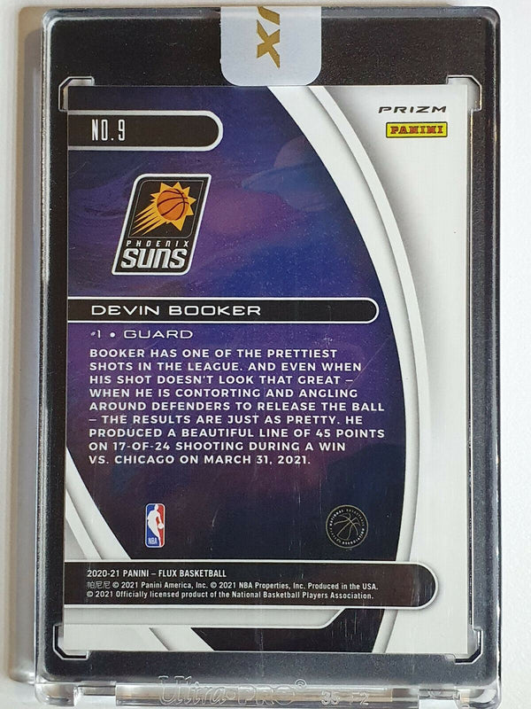 2020 Flux Devin Booker #9 Titan SILVER Holo Uncirculated Encased - Panini Sealed