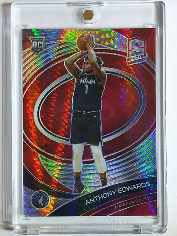 Anthony Edwards Short Print /199 Holo Player Of The Day hot Basketball Panini 2022