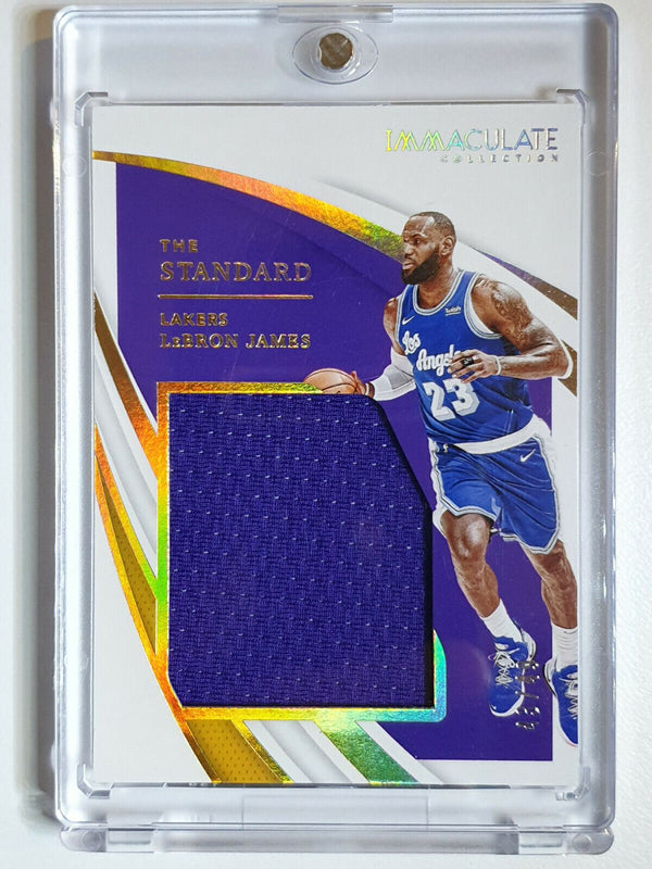 2020 Immaculate Lebron James #PATCH SILVER /49 Game Worn Jersey Relic