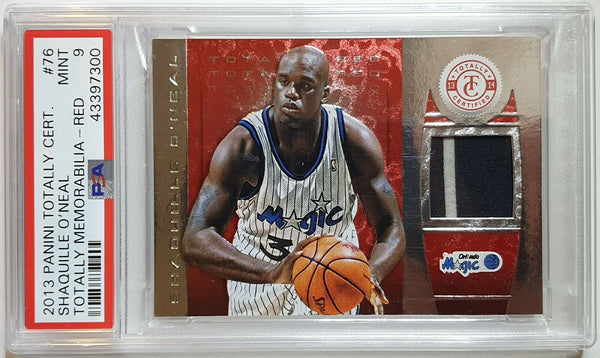 2013 Totally Certified Shaquille O'Neal #PATCH RED /99 Jersey - PSA 9 (POP 1)