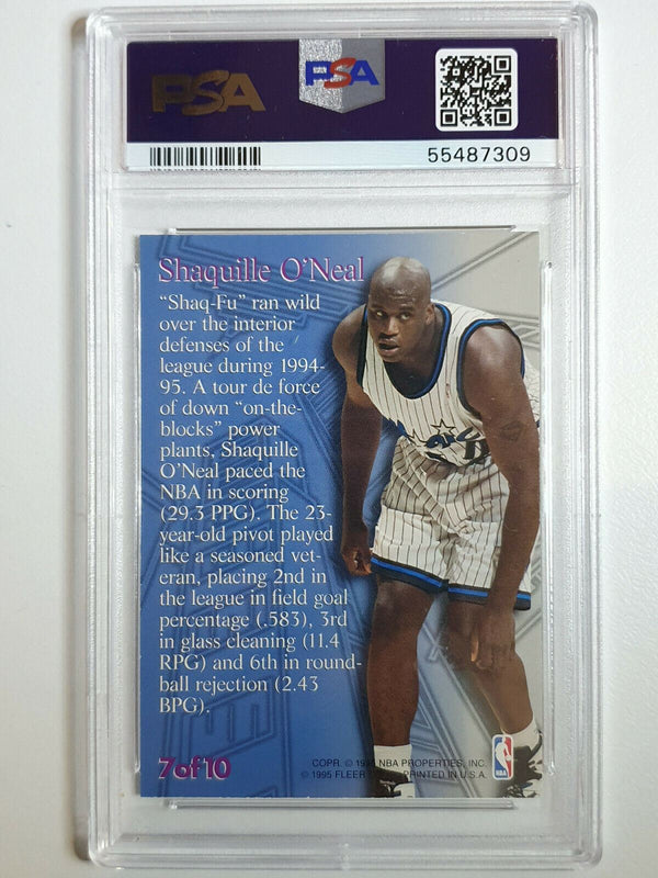 1995 Fleer Metal Shaquille O'Neal #7 - PSA 9