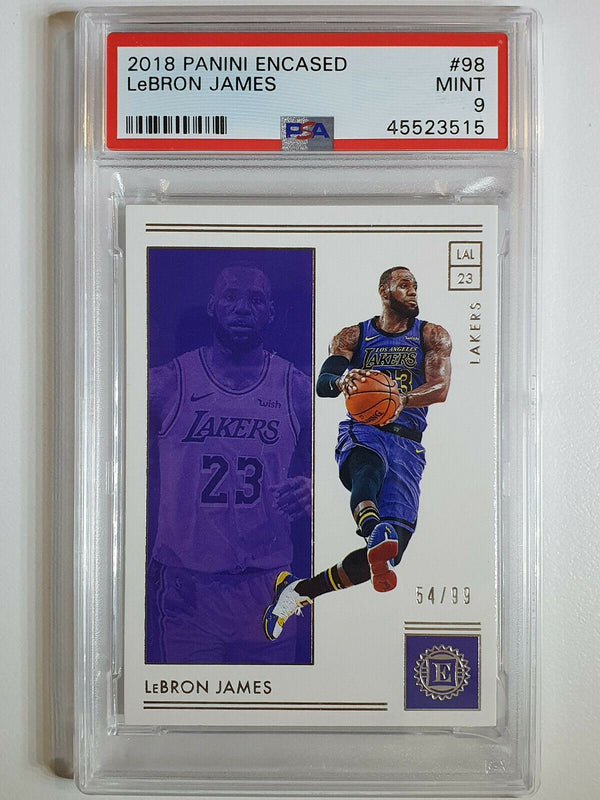 2018 Encased Lebron James #98 SILVER /99 - PSA 9 (POP 2)