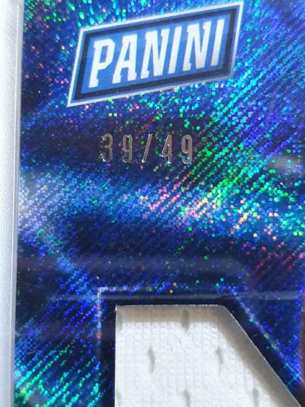 2018 Panini Shaquille O'Neal #PATCH COSMIC /49 Worn 2 Color Stripe Jersey