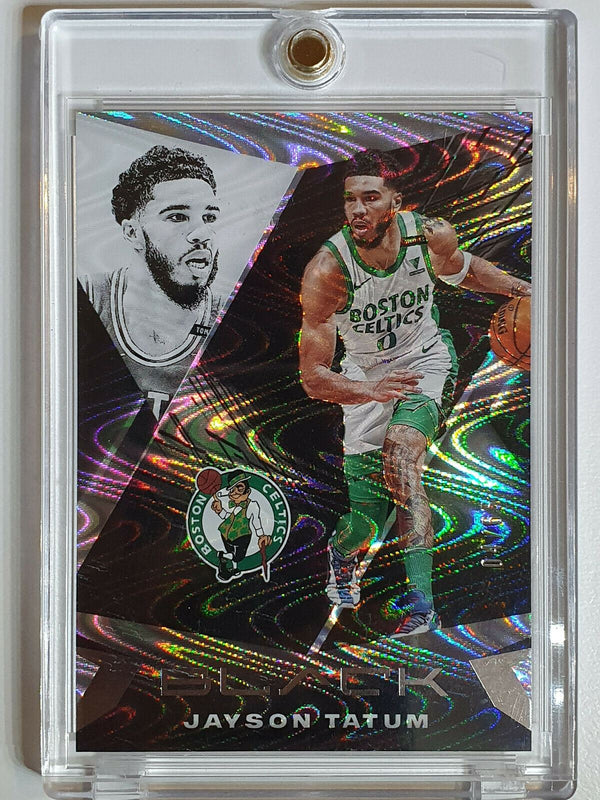 2020 Panini Black Jayson Tatum #14 SWIRLORAMA Prizm /65 - Ready to Grade