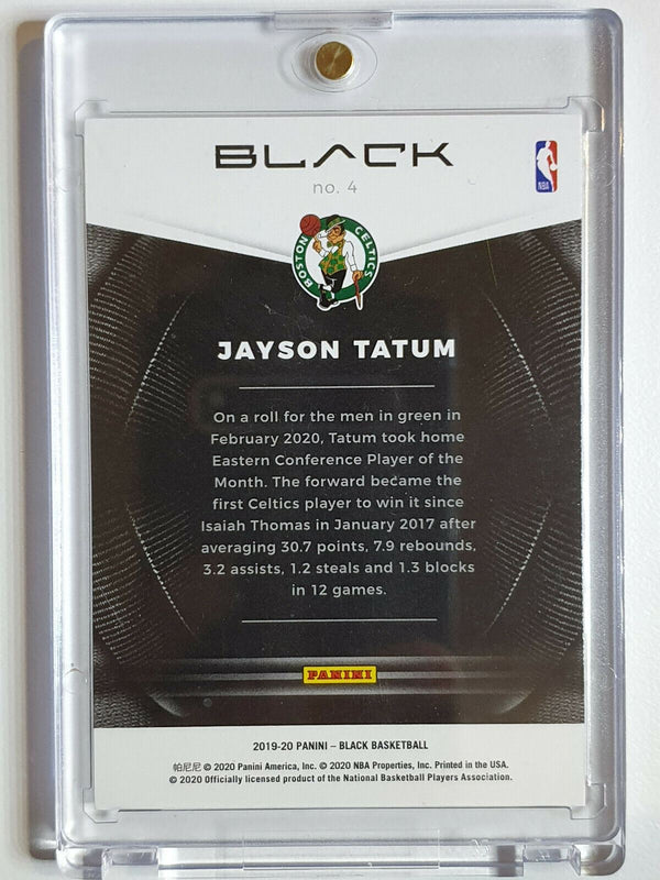 2019 Panini Black Jayson Tatum #4 RAINBOW SPOKES /49 - Ready to Grade