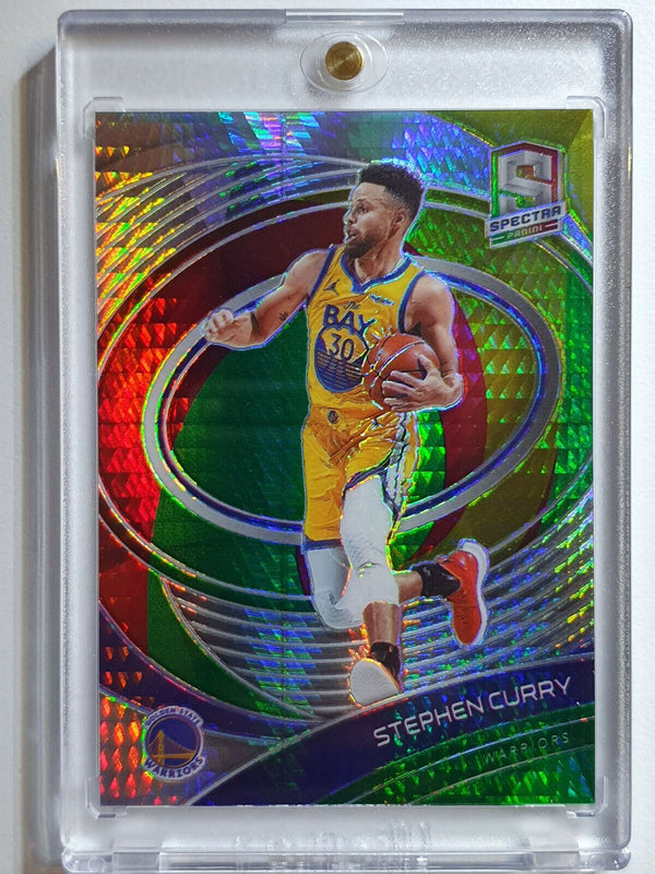 2020 Spectra Stephen Curry #99 RED & GREEN /75 Holo - Rare