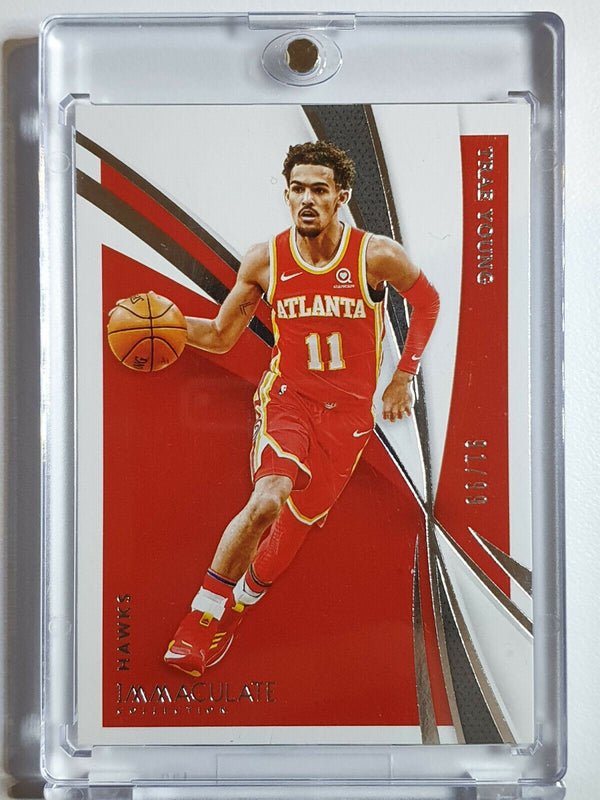 2020 Panini Immaculate Trae Young #63 SILVER Prizm /99 - Rare