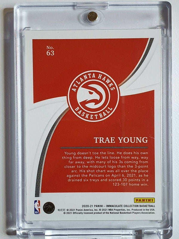 2020 Panini Immaculate Trae Young #63 SILVER Prizm /99 - Rare