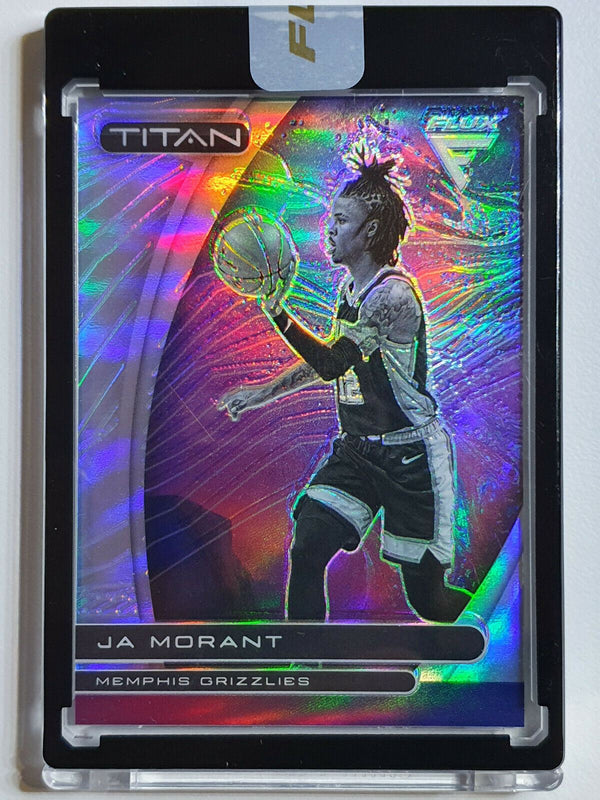 2020 Flux Ja Morant #19 Titan SILVER Prizm Uncirculated Encased - Panini Sealed