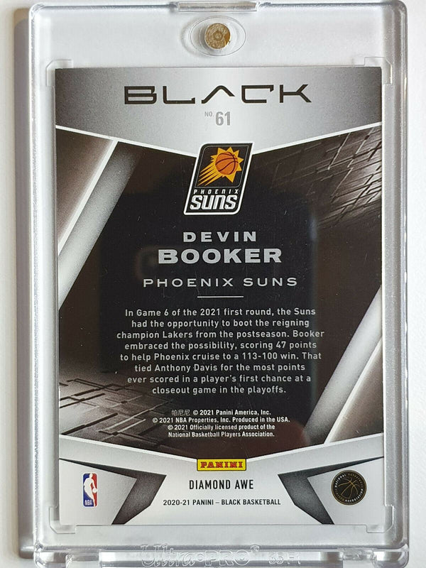 2021 Panini Black Devin Booker #61 DIAMOND AWE HOLO /25 - Ready to Grade