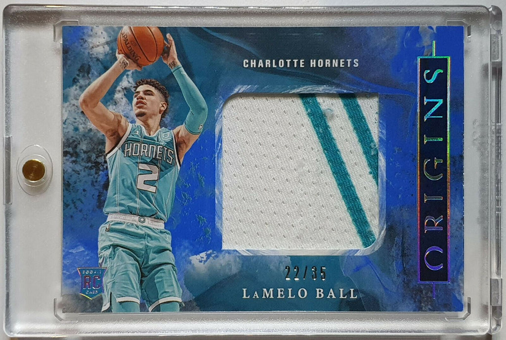 2020 Origins Lamelo Ball Rookie #PATCH BLUE /35 JUMBO Jersey - Rare –  Perfect Edges Cards