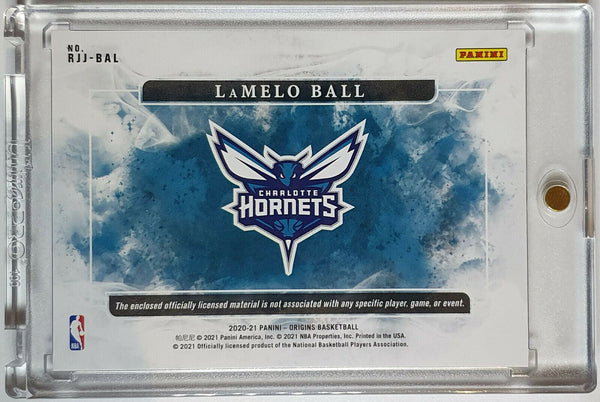 2020 Origins Lamelo Ball Rookie #PATCH BLUE /35 JUMBO Jersey - Rare