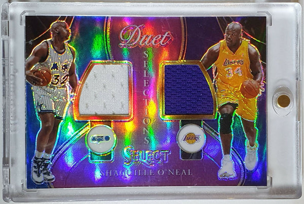 2020 Select Shaquille O'Neal #PATCH PURPLE /99 DUAL Game Worn Jersey - Rare