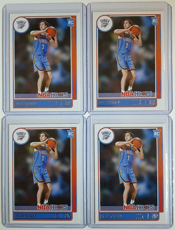 2021 NBA Hoops Josh Giddey LOT OF 4 Rookie #202 RC - Ready to Grade