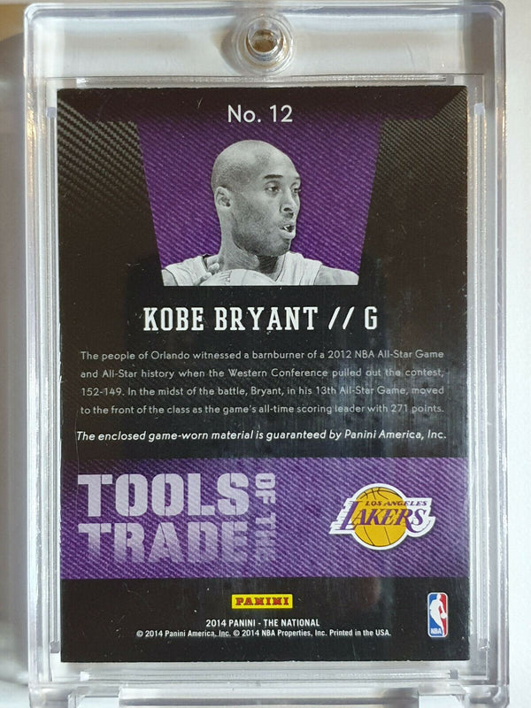 2018 Panini The National Kobe Bryant #PATCH Game Worn Jersey - Rare