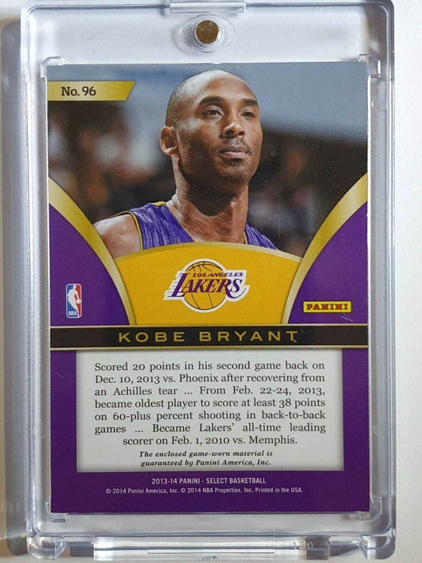 2013 Select Kobe Bryant #PATCH Game Worn Jersey Relic - Ready to Grade