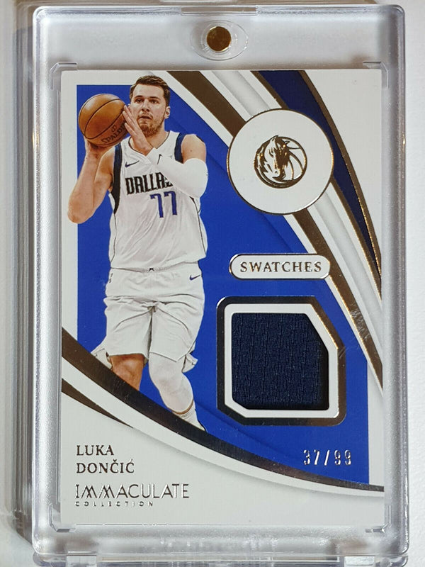 2020 Immaculate Luka Doncic #PATCH /99 Game Worn Jersey - Ready to Grade