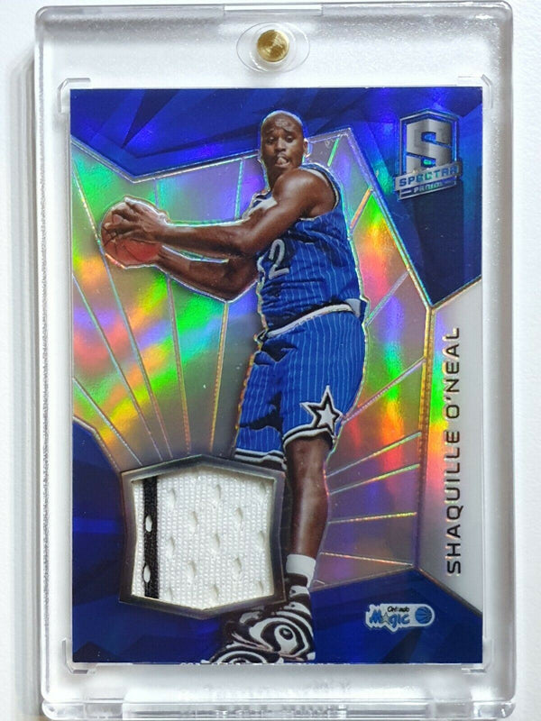 2015 Spectra Shaquille O'Neal #44PATCH BLUE HOLO /49 Game Worn Jersey - Rare