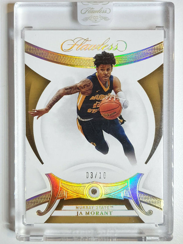 2020 Flawless Ja Morant #DIAMOND GOLD /10 MSU - Panini Sealed