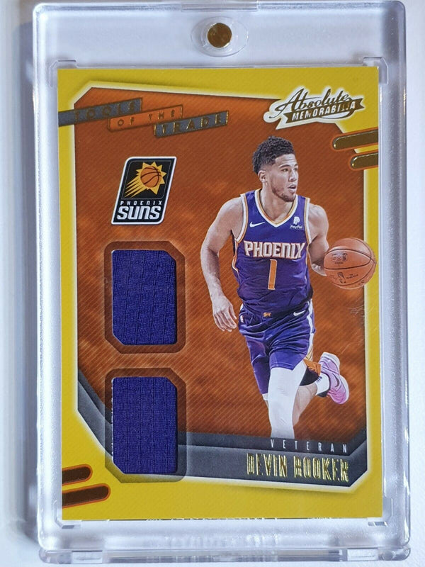 2020 Absolute Devin Booker DUAL PATCH Game Worn Jersey - Rare