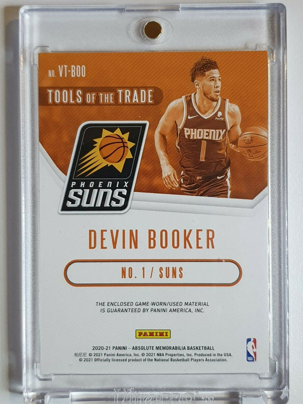 2020 Absolute Devin Booker DUAL PATCH Game Worn Jersey - Rare