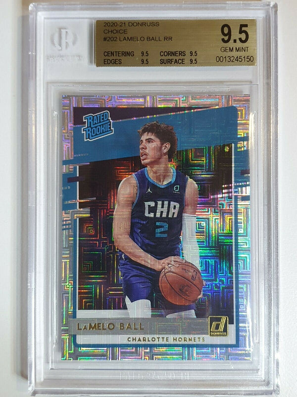 2020 Panini Donruss Choice LaMelo Ball Rookie #202 - BGS 9.5 (POP 20)