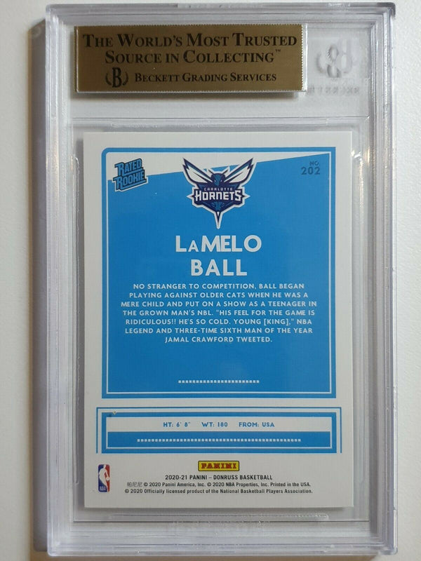 2020 Panini Donruss Choice LaMelo Ball Rookie #202 - BGS 9.5 (POP 20)