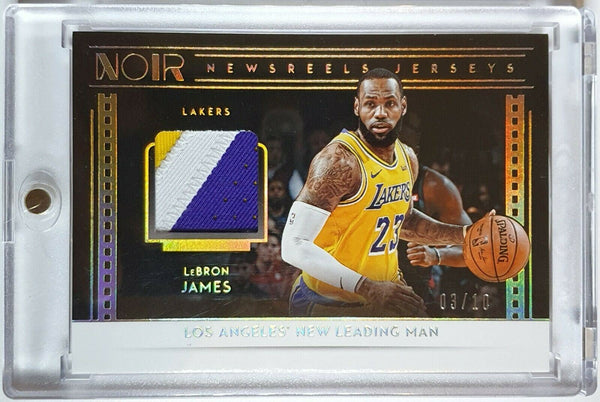 2018 Panini Noir Lebron James PRIME /10 #PATCH 3 Color Swatch - Rare