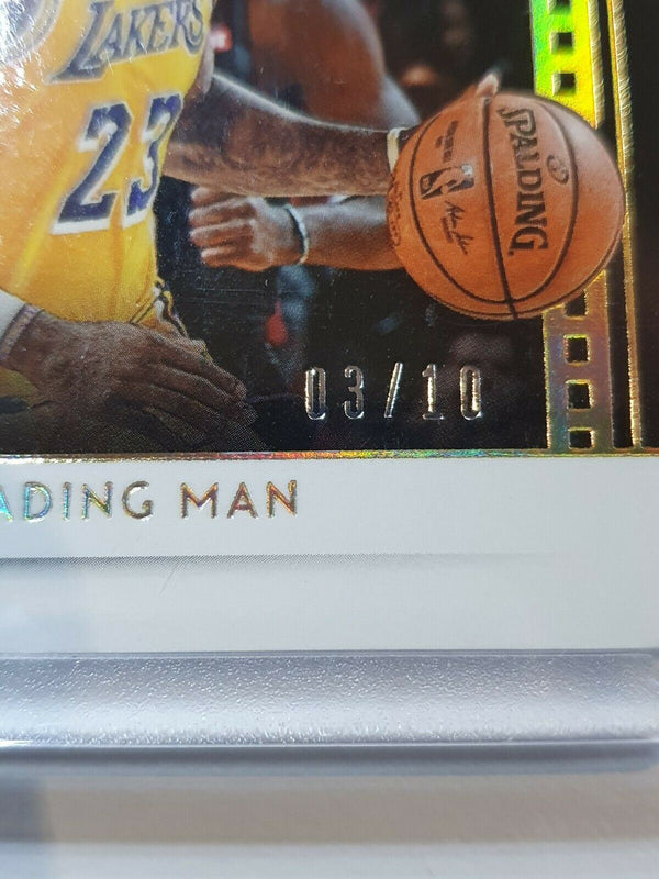 2018 Panini Noir Lebron James PRIME /10 #PATCH 3 Color Swatch - Rare