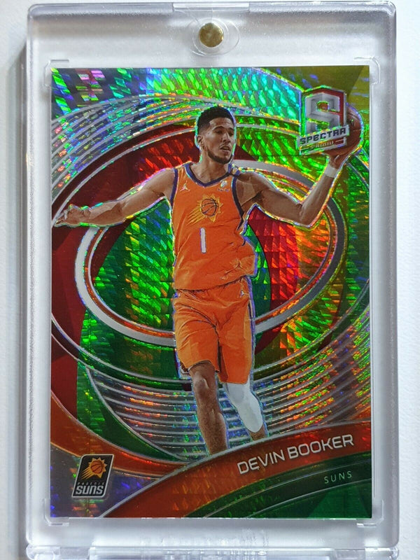 2020 Spectra Devin Booker #37 RED & GREEN /75 Holo - Rare