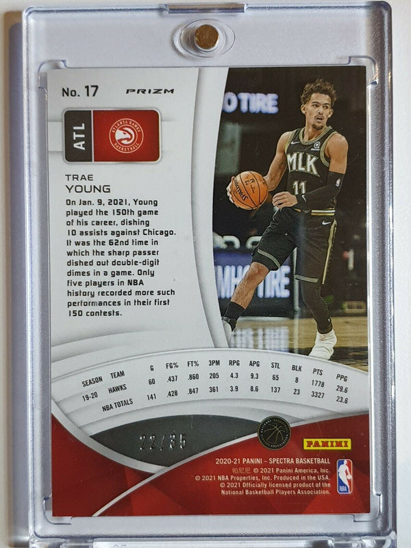 2020 Panini Spectra Trae Young #17 ASTRAL /35 Prizm - Ready to Grade