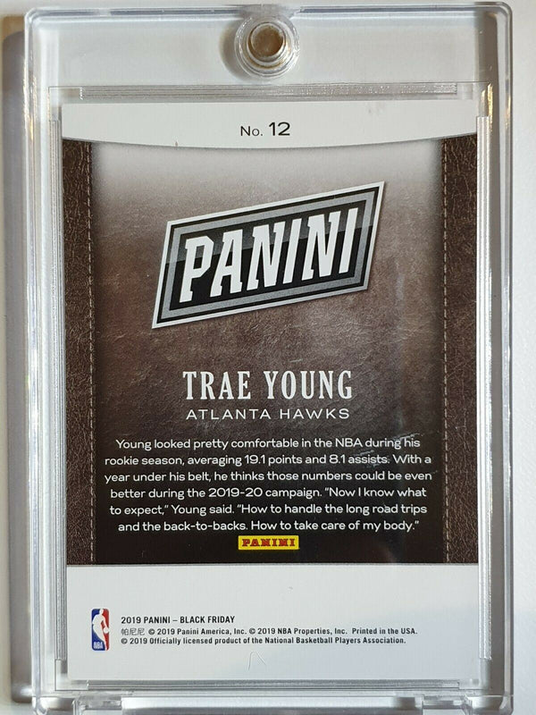 2019 Panini Black Trae Young #12 FUTURE FRAMES Prizm /99 - Ready to Grade