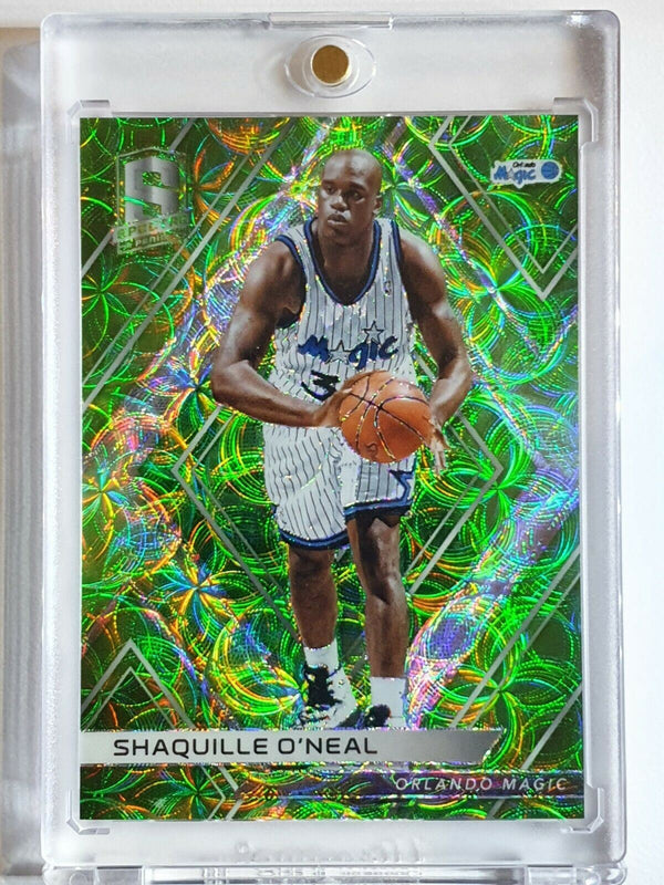 2017 Spectra Shaquille O'Neal #92 NEON GREEN Prizm /49 - Ready to Grade