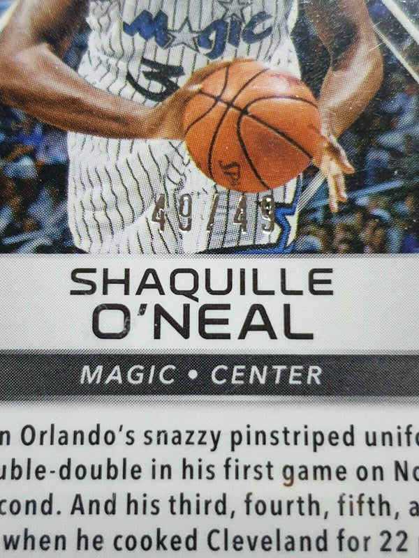 2017 Spectra Shaquille O'Neal #92 NEON GREEN Prizm /49 - Ready to Grade