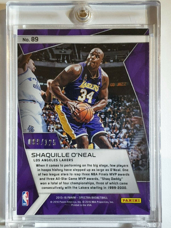 2015 Panini Spectra Shaquille O'Neal BLUE SILVER /125 - Rare