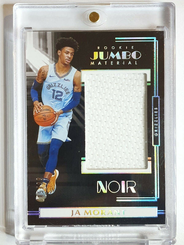 2019 Noir Ja Morant Rookie #PATCH /99 JUMBO Worn Jersey - Ready to Grade