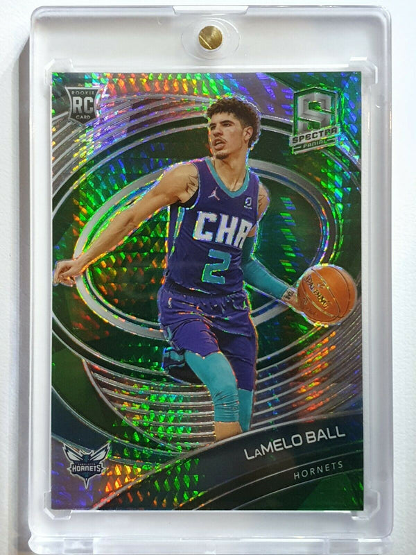 2020 Spectra Lamelo Ball Rookie #102 Variation GREEN Prizm - Rare