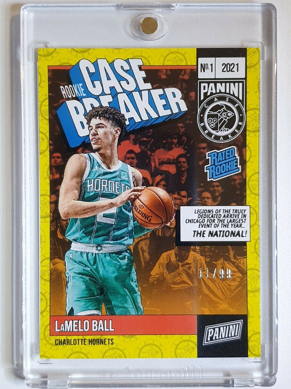 2021 Panini National LaMelo Ball Rookie #CB-RC /99 CASE BREAKER - Rare