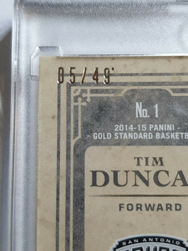 2014 Gold Standard Tim Duncan #PATCH /49 Game Worn Jersey - Rare