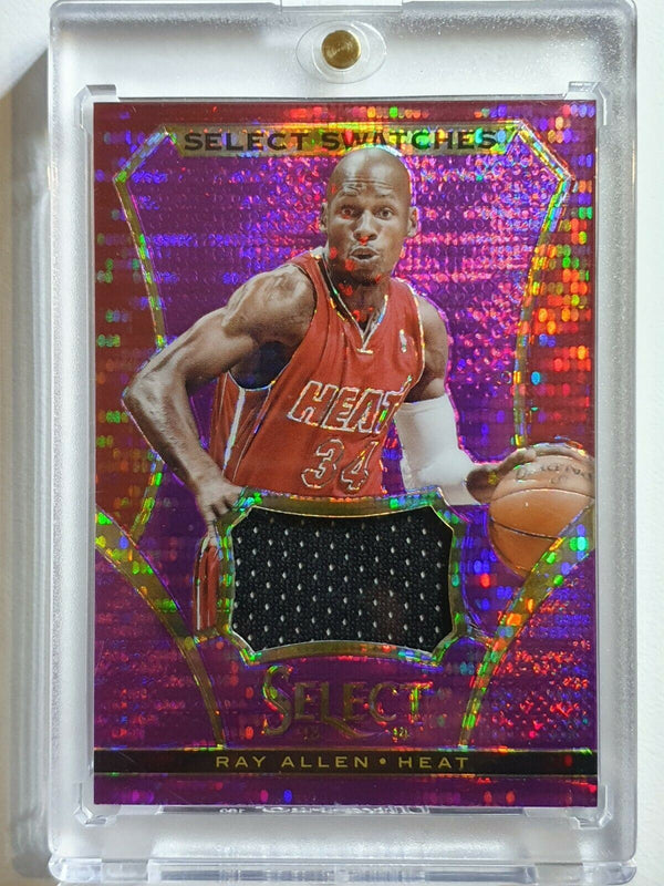 2013 Select Ray Allen #PATCH /99 PURPLE PRIZM Game Worn Jersey Relic - Rare