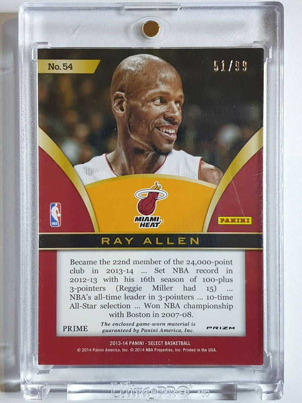 2013 Select Ray Allen #PATCH /99 PURPLE PRIZM Game Worn Jersey Relic - Rare