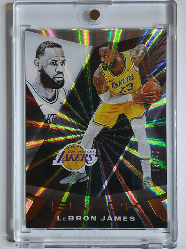 2020 Panini Black LeBron James #48 RAINBOW SPOKES Prizm /49 - Ready to Grade