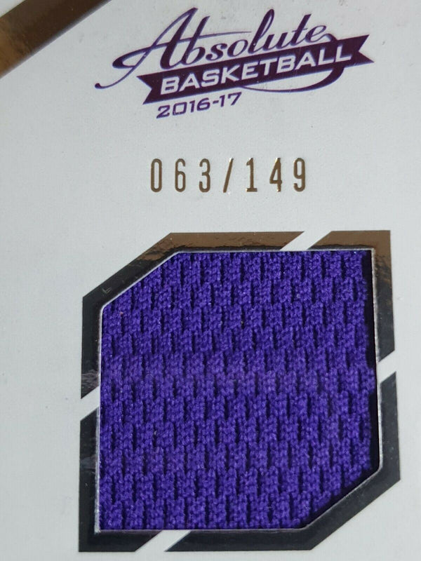 2016 Absolute Shaquille O'Neal #8 PATCH /149 Game Worn Jersey - Ready to Grade