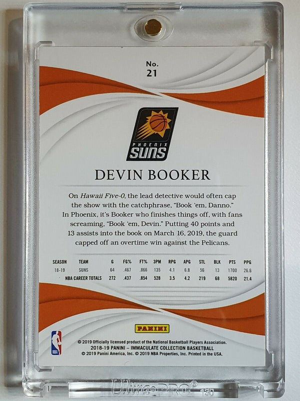 2018 Panini Immaculate Devin Booker #21 RED /35 Edition - Ready to Grade