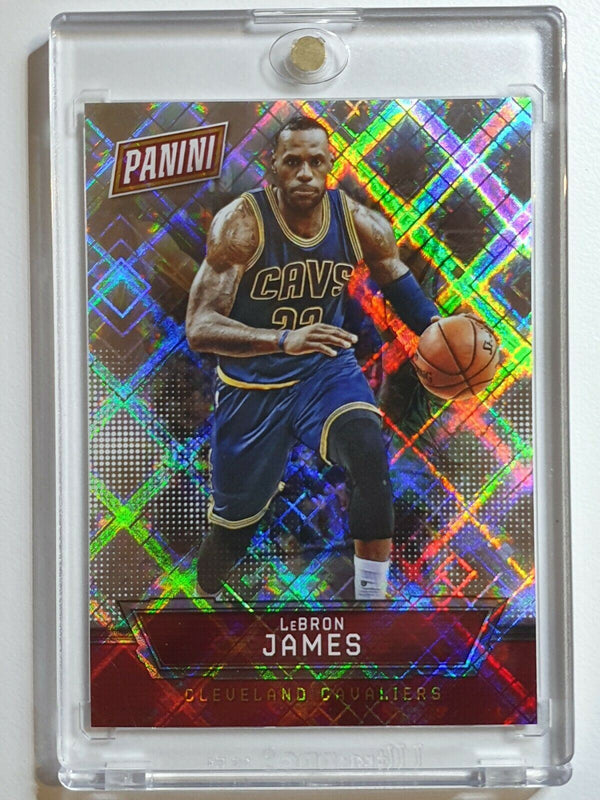 2016 Panini National Lebron James #13 HYPER PLAID /49 Holo - Ready to Grade